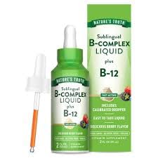 B Complex Liquid Plus B-12 Natural Berry Flavor 2 oz Pack of 2 N85875