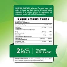 B Complex Liquid Plus B-12 Natural Berry Flavor 2 oz Pack of 2 N85875