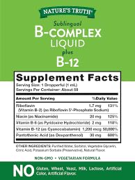 B Complex Liquid Plus B-12 Natural Berry Flavor 2 oz Pack of 2 N85875