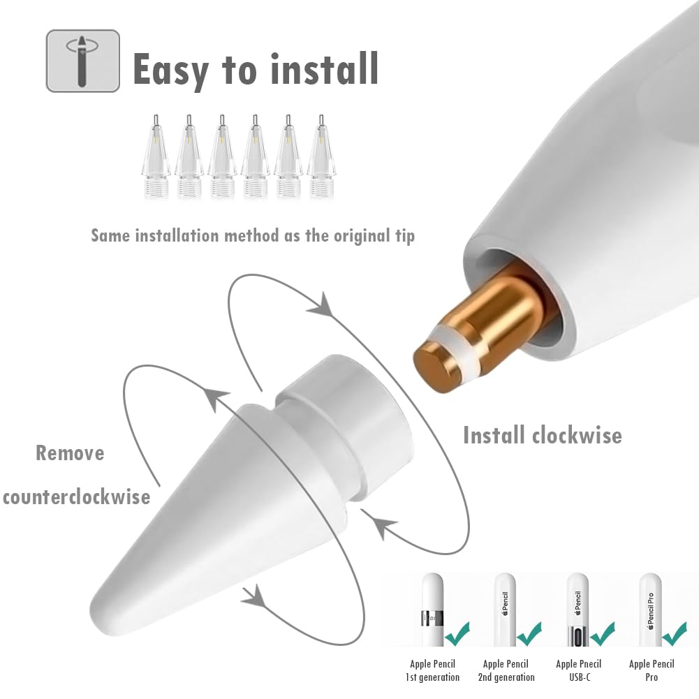 6 PCS Replacement Pencil Tips I4196