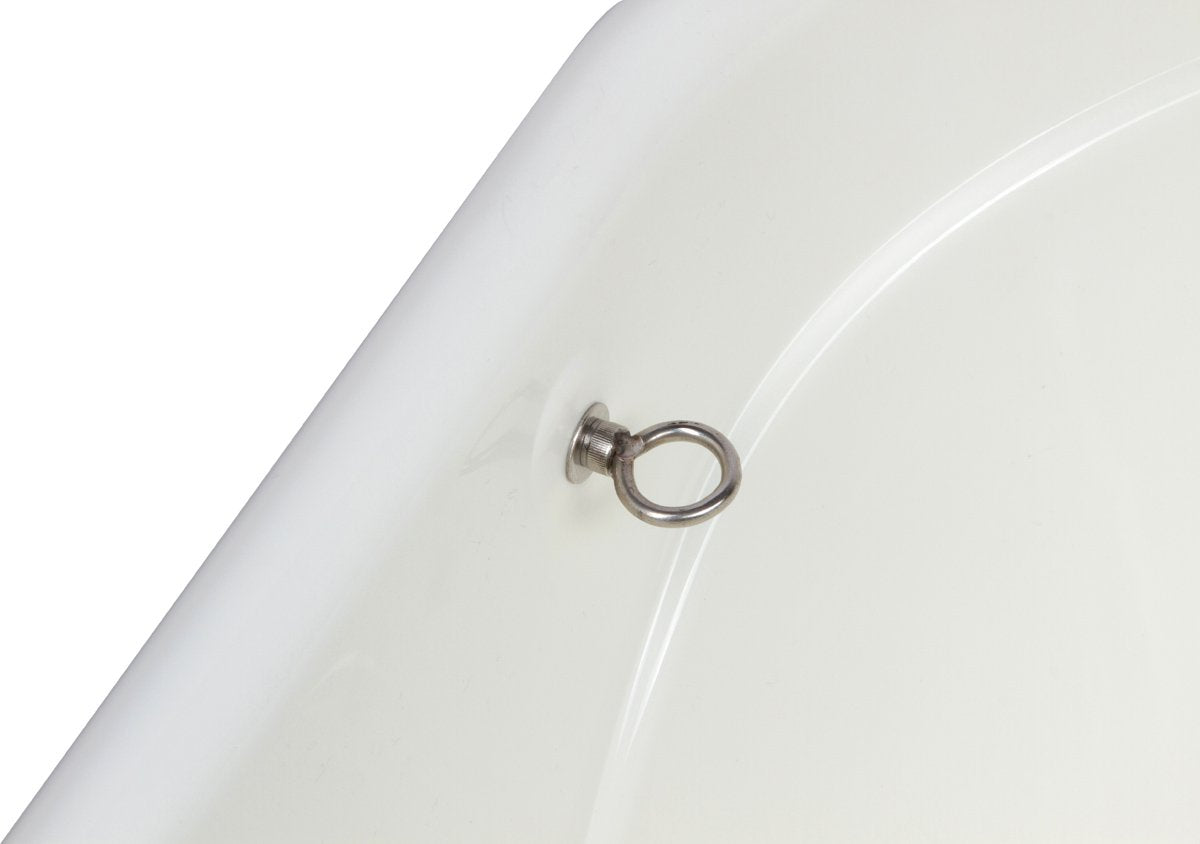 Portable Pet Bath Tub White 37.5"x19.5"x35.5" R403097