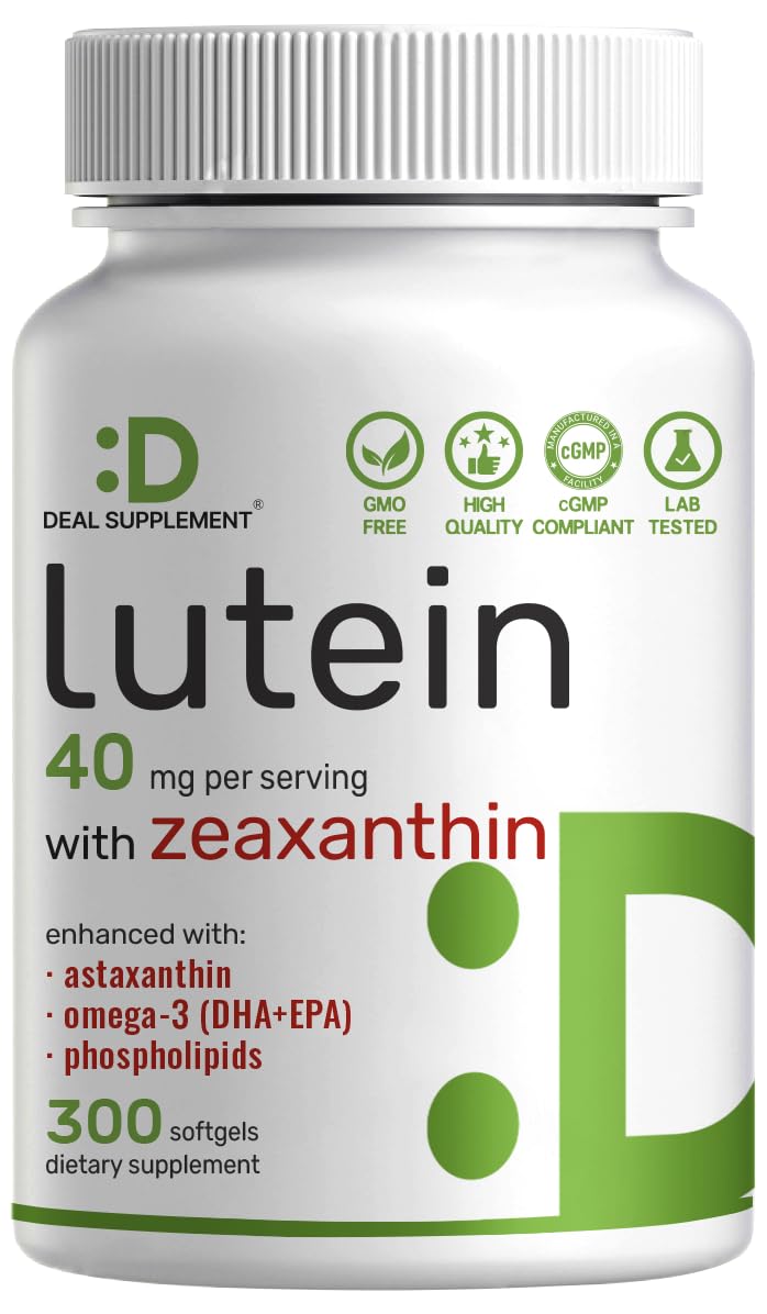 Lutein and Zeaxanthin 40mg 300 Softgels M4346