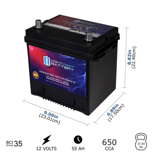 12V 55Ah AGM Replacement Battery O171599