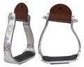 Angled Engraved Western Show Stirrups S7363