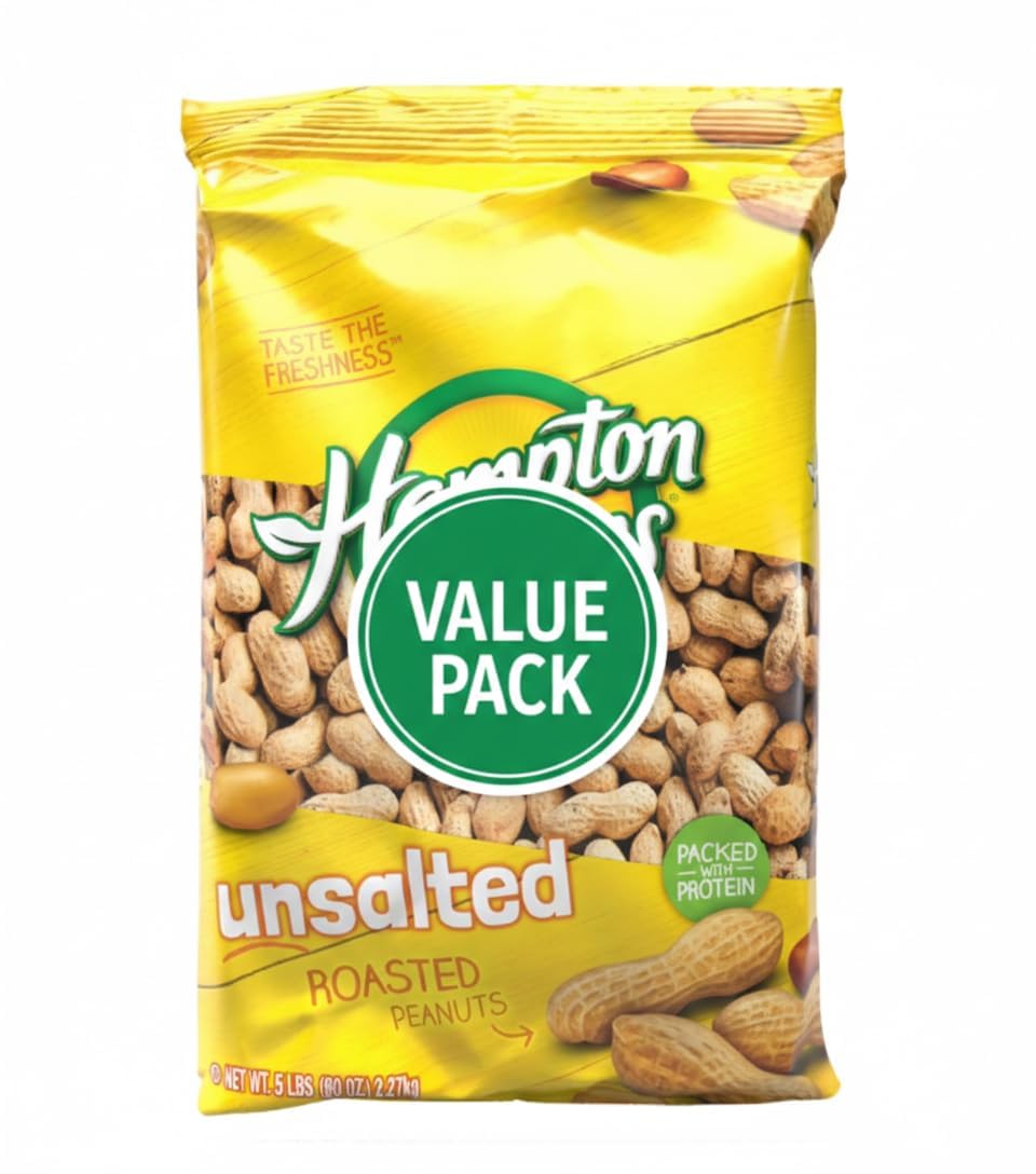 Roasted Unsalted In-Shell Peanuts 5 lb Bag H767260