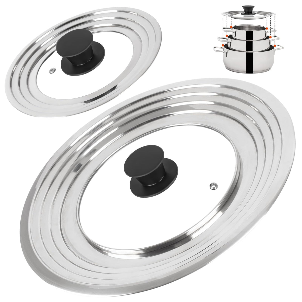Tempered Glass Cookware Lids Q717
