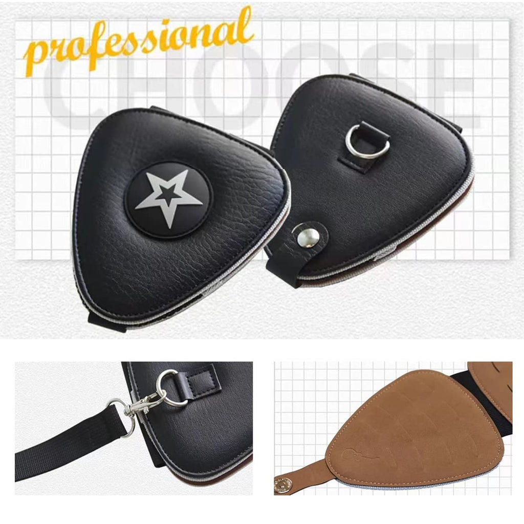 Guitar Pick Holder Case Bag with 24pcs Colorful Picks M933