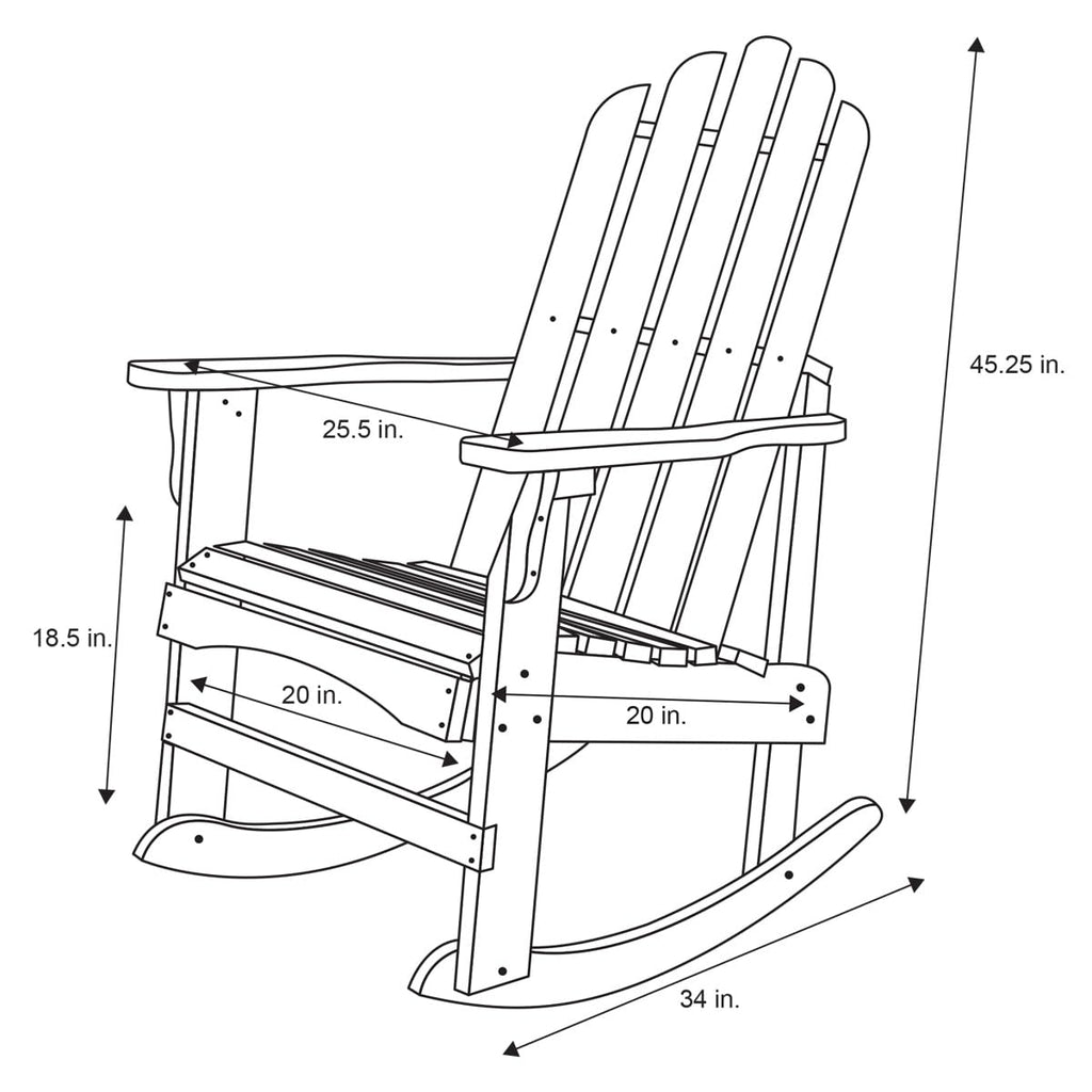 Oak Wood Rocking Chair Q99519