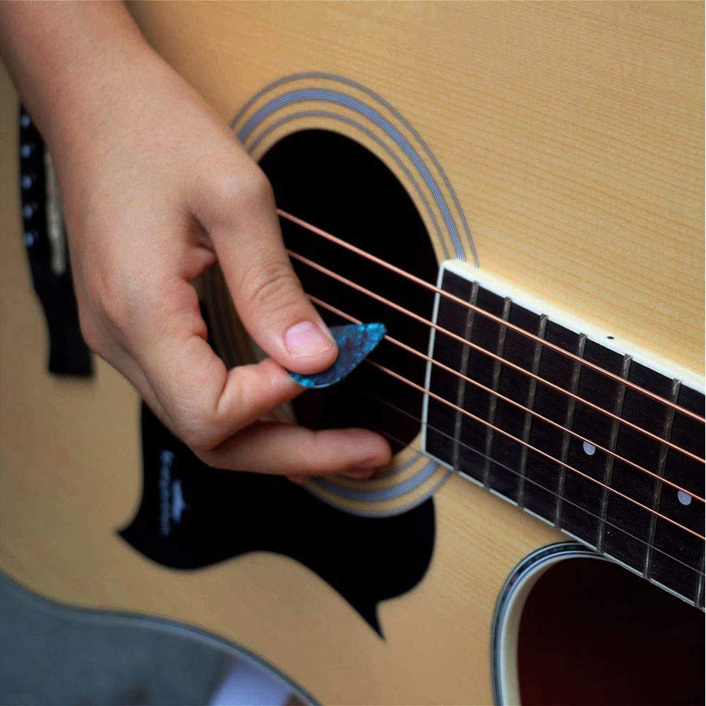 Guitar Pick Holder Case Bag with 24pcs Colorful Picks M933