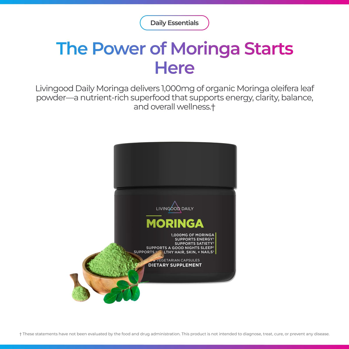 Moringa Capsules 1000mg 60 Capsules S101137