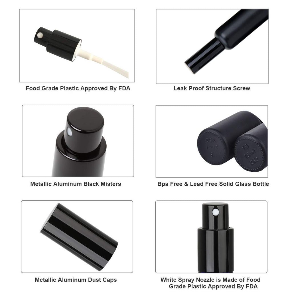 Cocktail Atomizer Sprayer 1.7OZ 50ml Black J283530