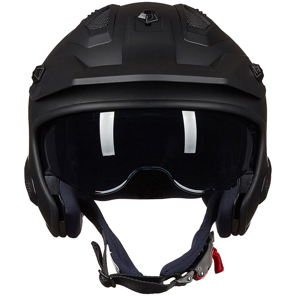 Open Face 3/4 Half Motorcycle Helmet DOT Matte Black M X51640