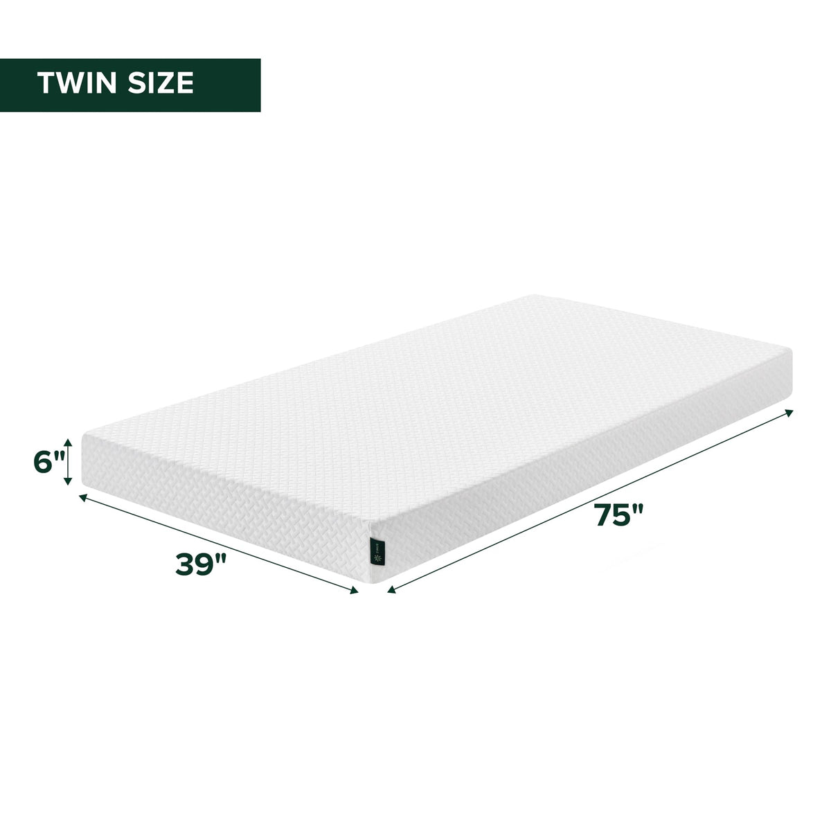 6 Inch Twin Memory Foam Mattress I6130