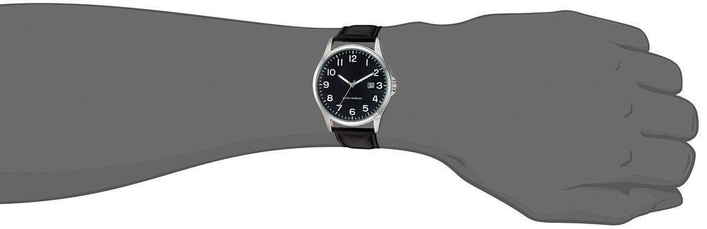 Leather Band Analog Watch Z245151