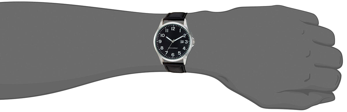 Leather Band Analog Watch Z245151