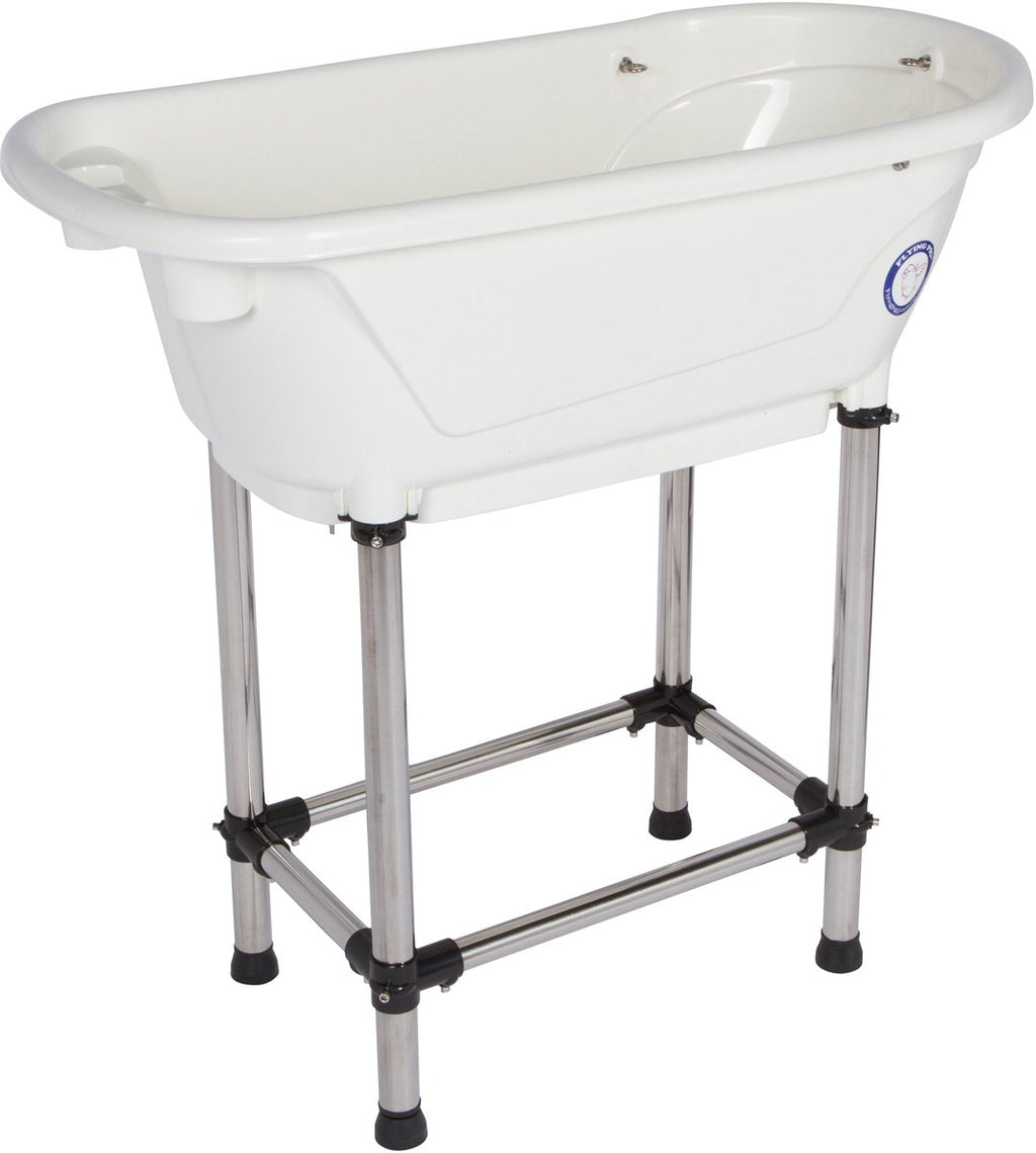 Portable Pet Bath Tub White 37.5"x19.5"x35.5" R403097