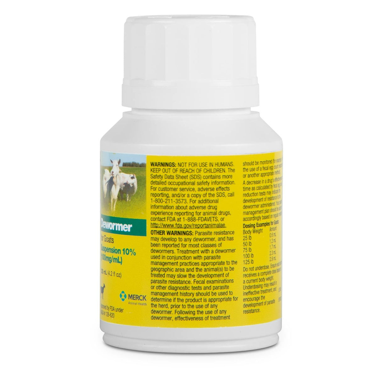 Fenbendazole Dewormer Liquid 125ml W208