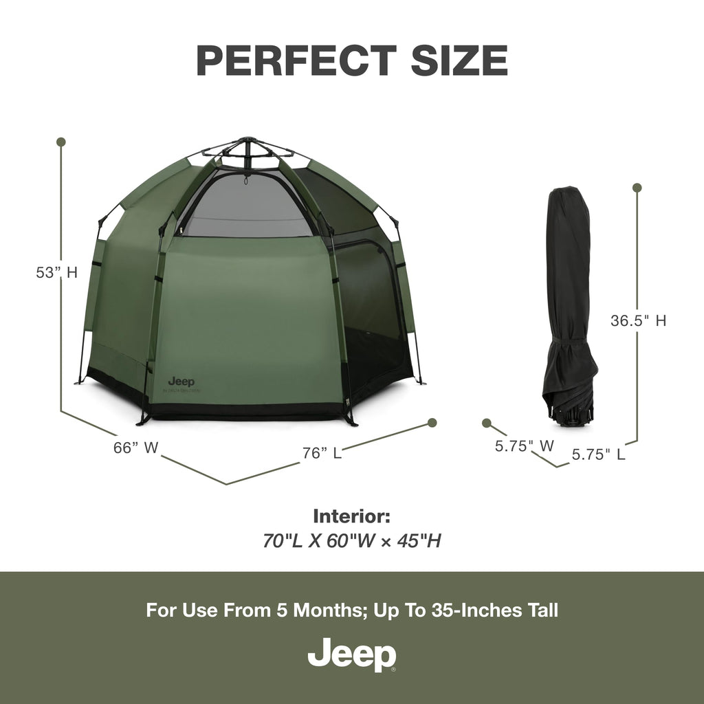 Olive Green Pop-Up Play Yard P394936