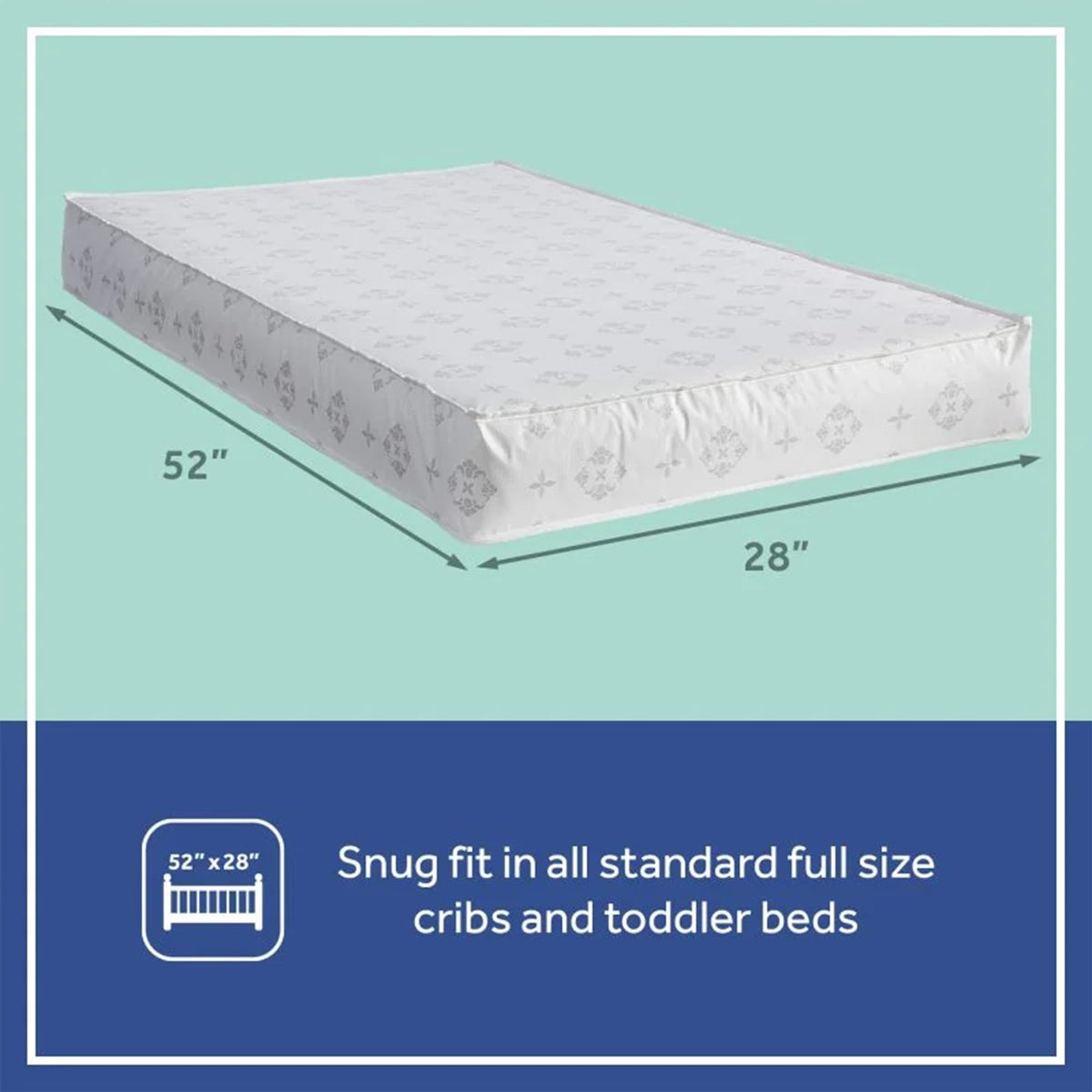 Infant & Toddler Crib Mattress, 2-Stage, Waterproof, Breathable Q159497