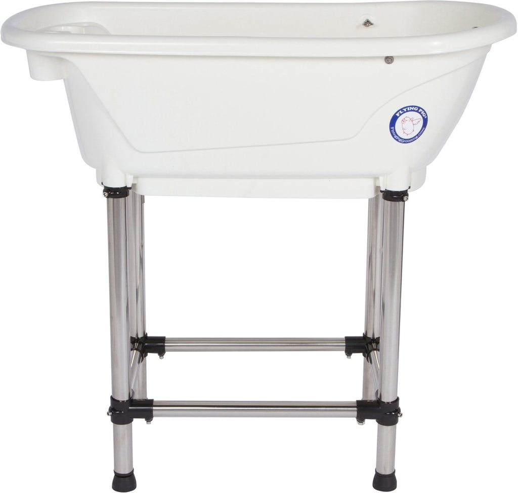 Portable Pet Bath Tub White 37.5"x19.5"x35.5" R403097