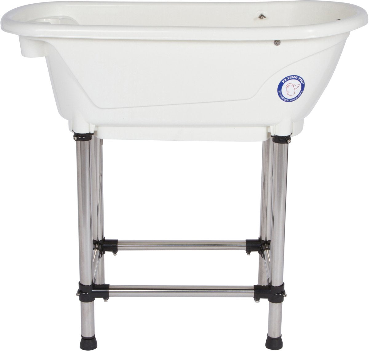 Portable Pet Bath Tub White 37.5"x19.5"x35.5" R403097