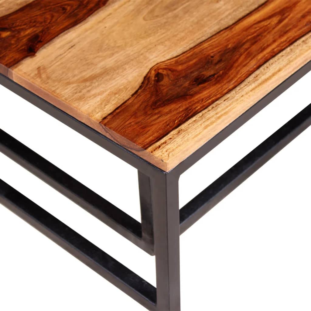 Two Piece Nesting Coffee Table Solid Sheesham Wood U6797