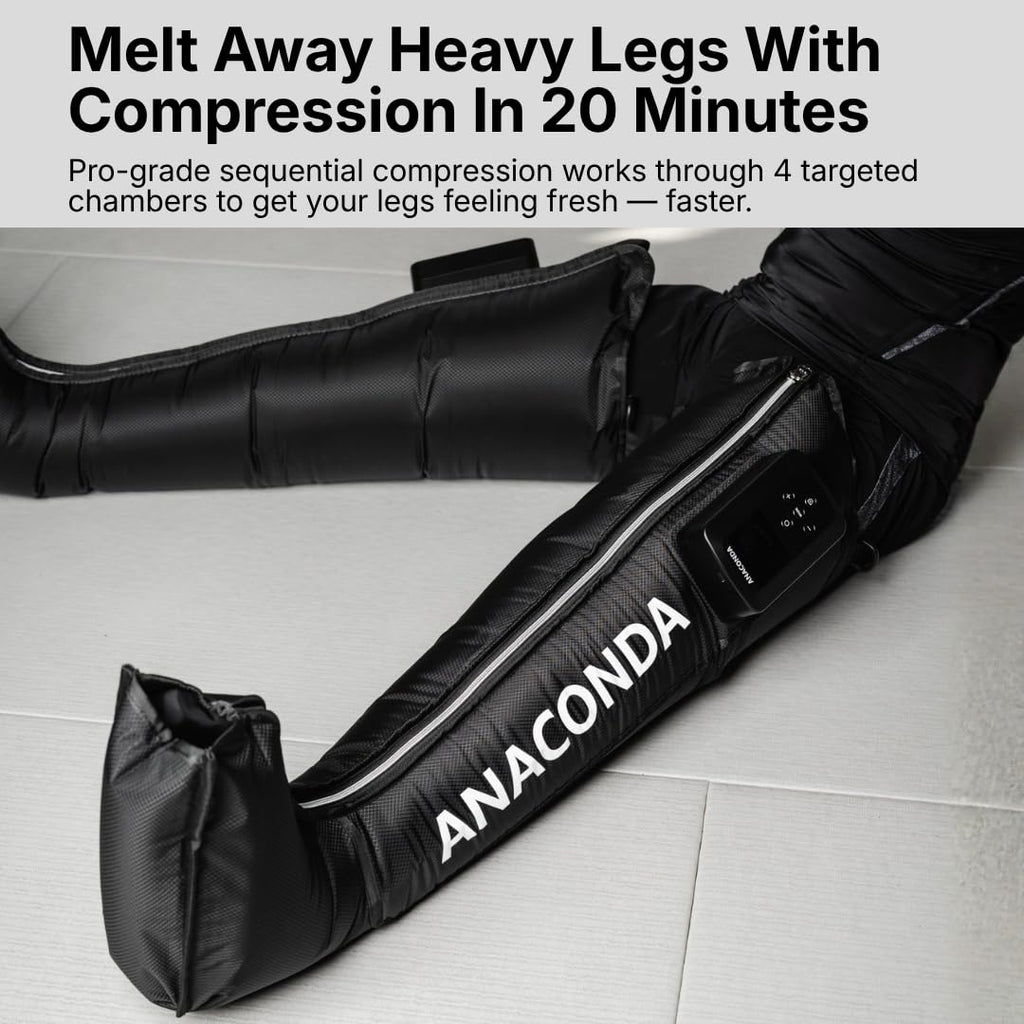 Wireless Leg Compression Boots with 4 Sequential Zones, 3 Modes, 4-Hour Battery O163