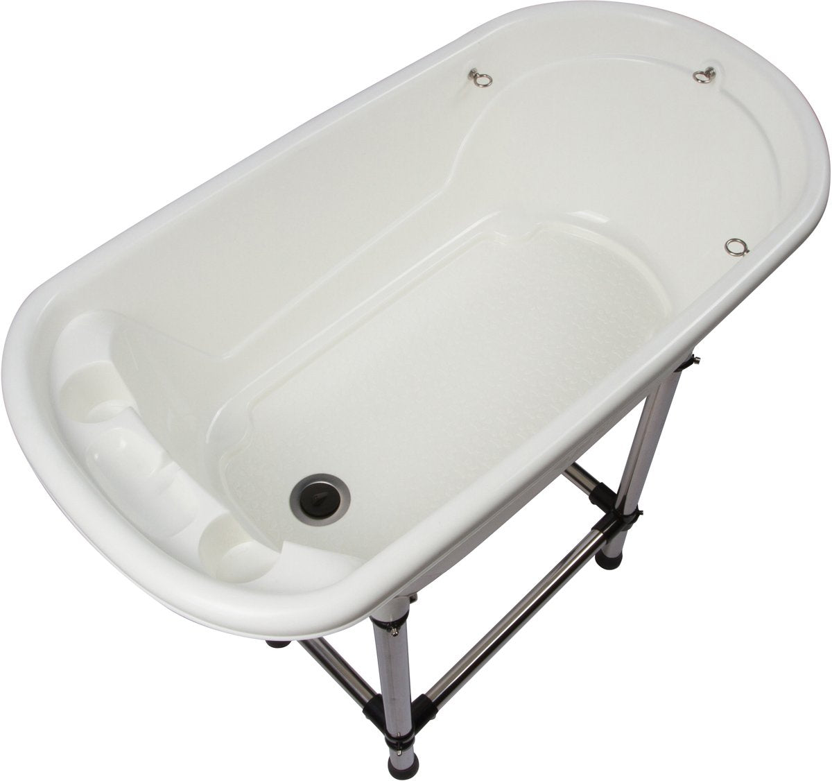 Portable Pet Bath Tub White 37.5"x19.5"x35.5" R403097