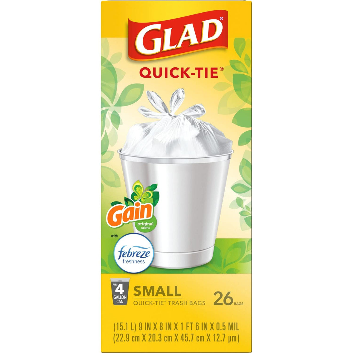 4 Gal 26 Count Trash Bags Pack of 6 Q80933