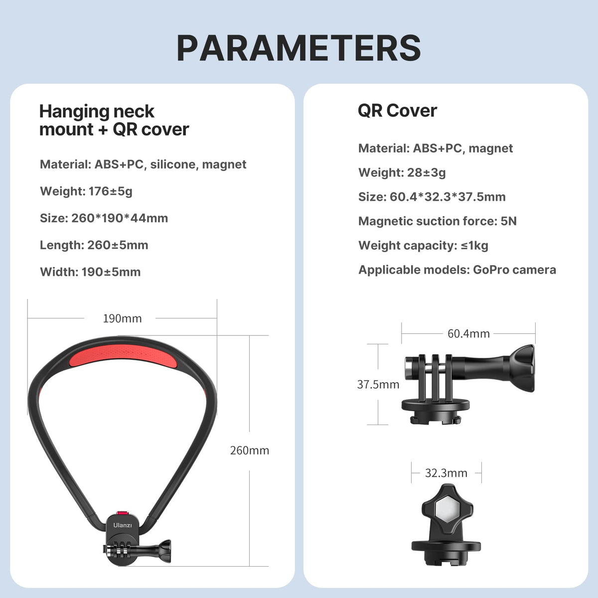 Magnetic Neck Mount for Action Cameras U728376