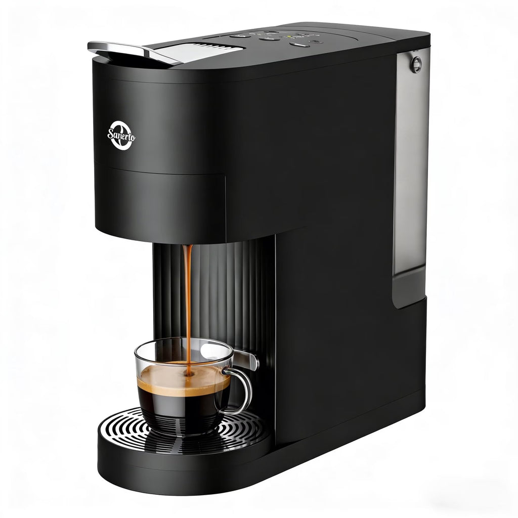 Single Serve Coffee Maker with K Cup Capsules & Grounds, Black A778318