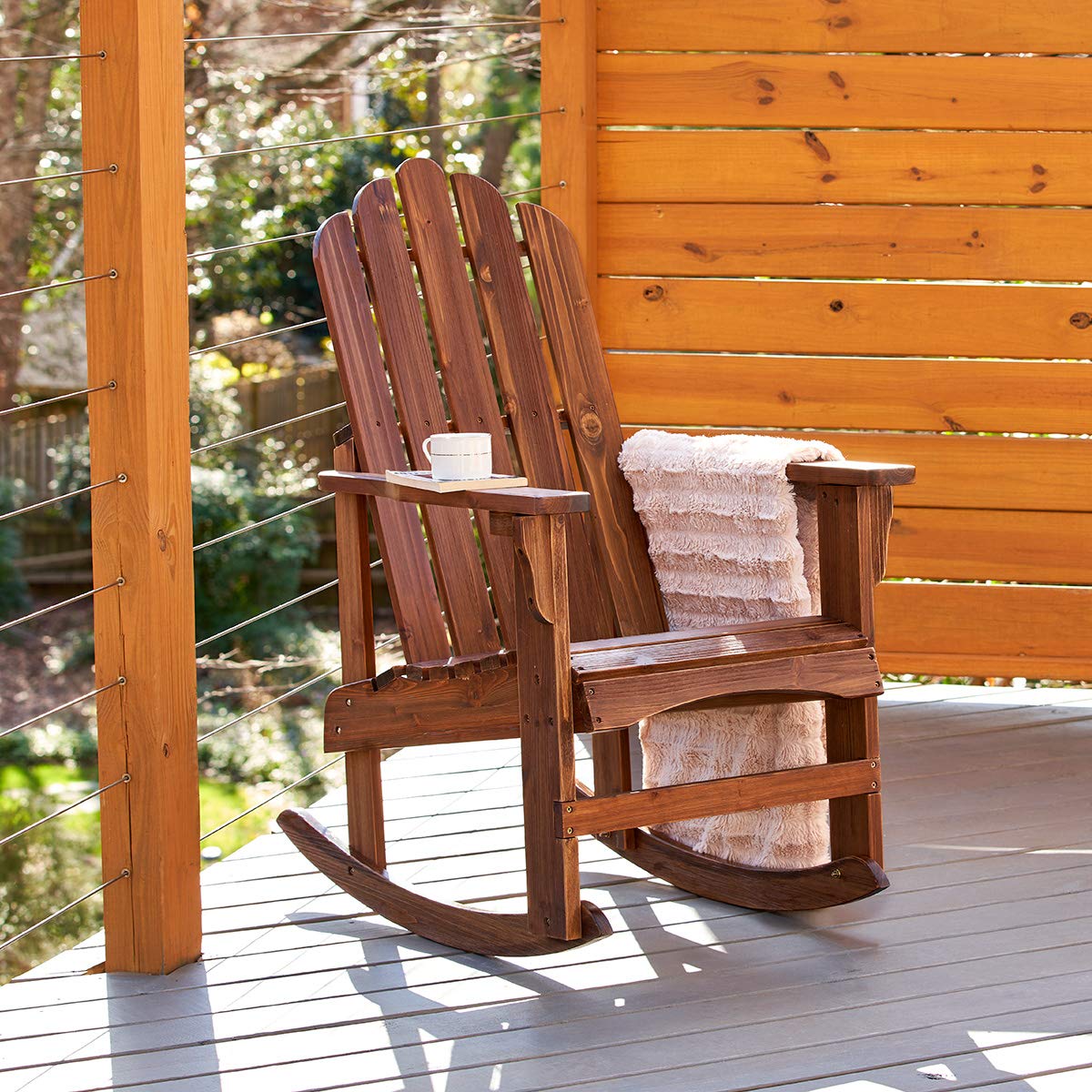 Oak Wood Rocking Chair Q99519