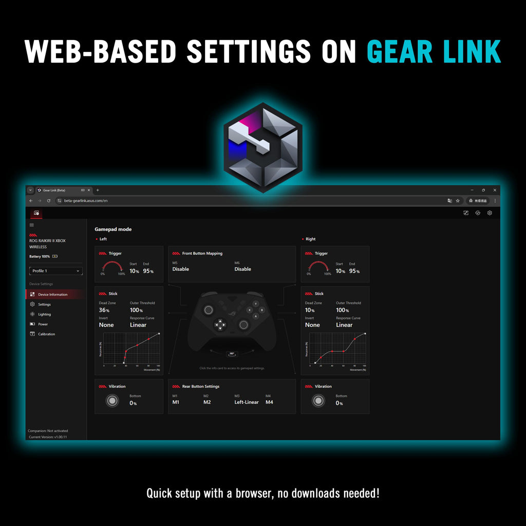 Black Wireless Gaming Controller Z79516