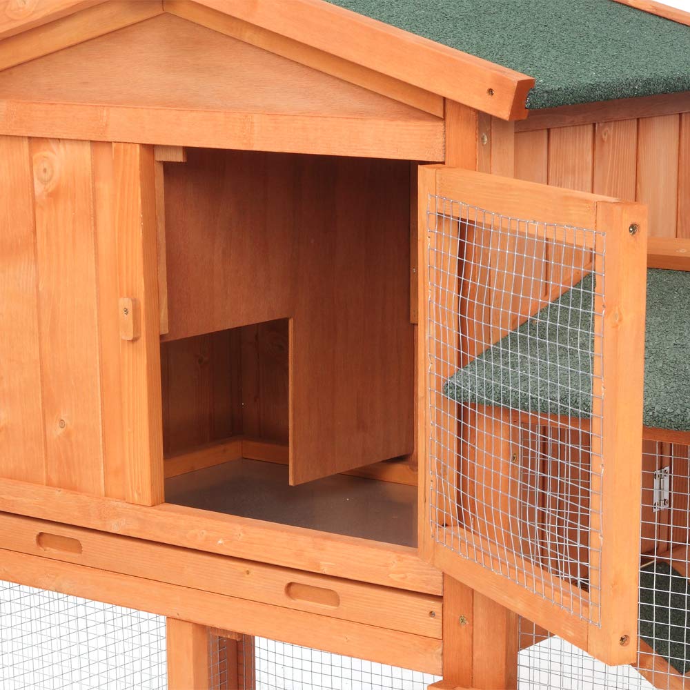Wooden Chicken Coop with Waterproof Roof and Nesting Box S4503