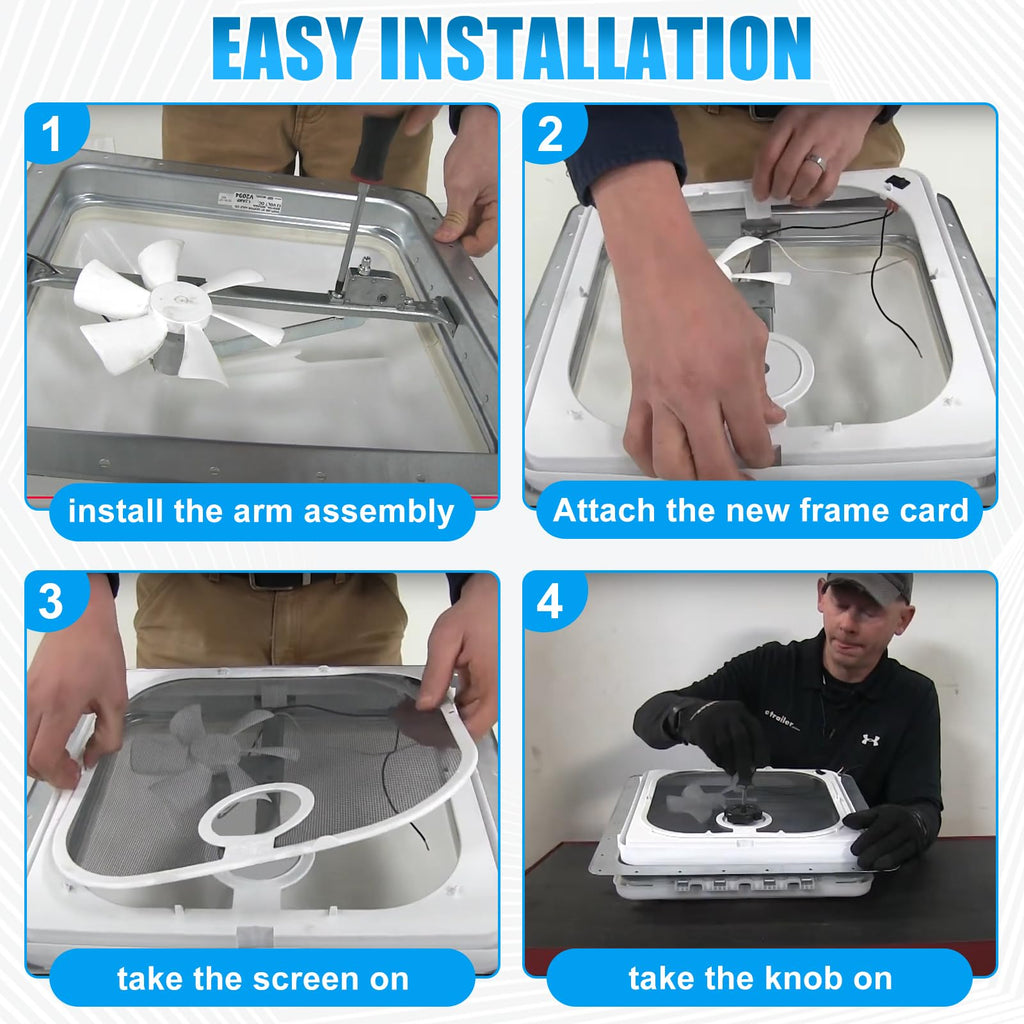 Birch White Roof Vent Frame Screen Replacement 13.5×13.5inch J53422