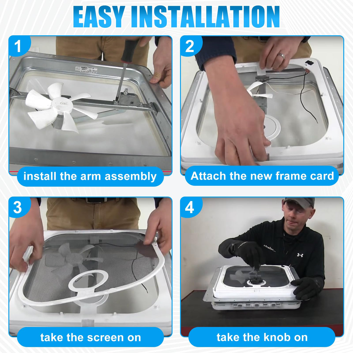 Birch White Roof Vent Frame Screen Replacement 13.5×13.5inch J53422