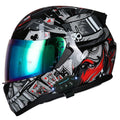 Bluetooth Motorcycle Helmet Anti-Fog Flip Up Full Face DOT Approved D36577