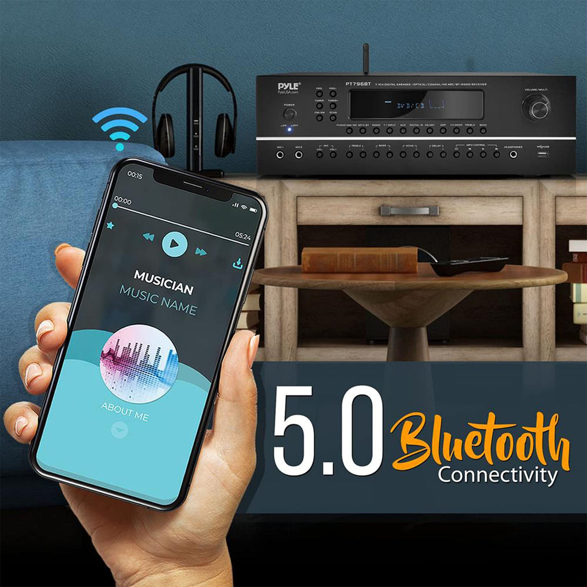 7.1-Channel Bluetooth Stereo Amplifier G84902