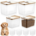 4 Pcs Clear Dog Food Storage Containers T125