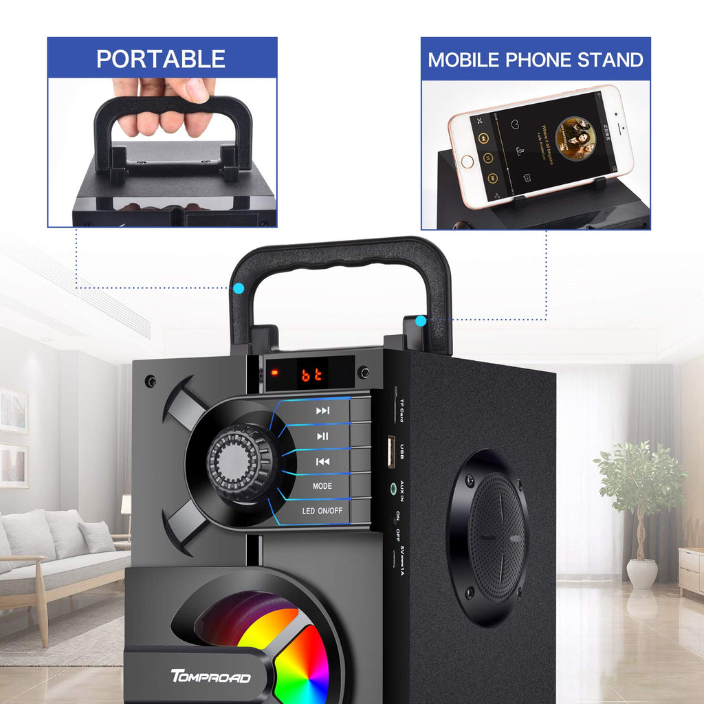 Portable Bluetooth Speaker with Subwoofer R834039