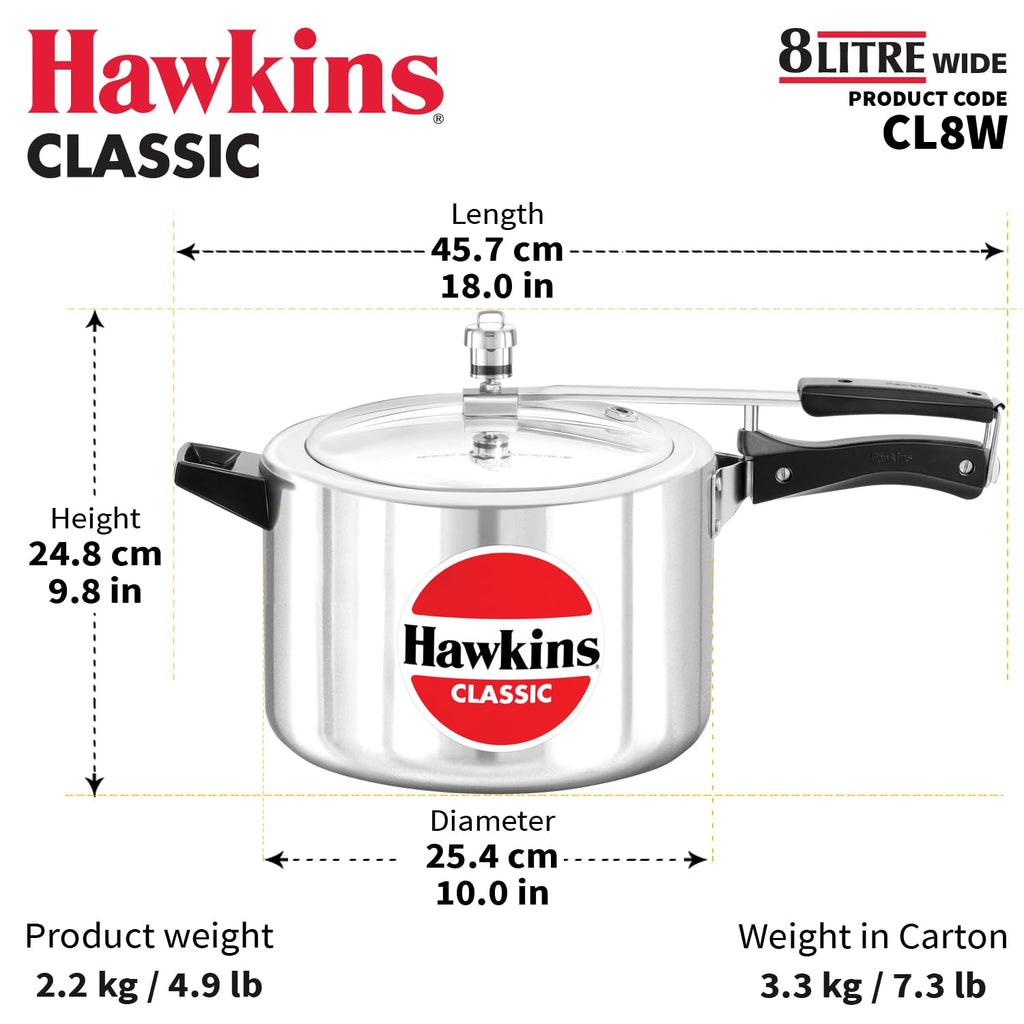 8 Litre Aluminium Pressure Cooker M268971
