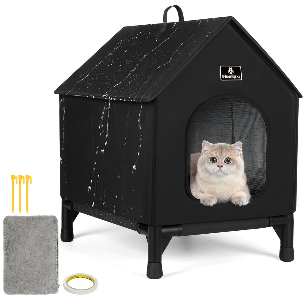 Outdoor Insulated Cat House with Removable Mat R4115