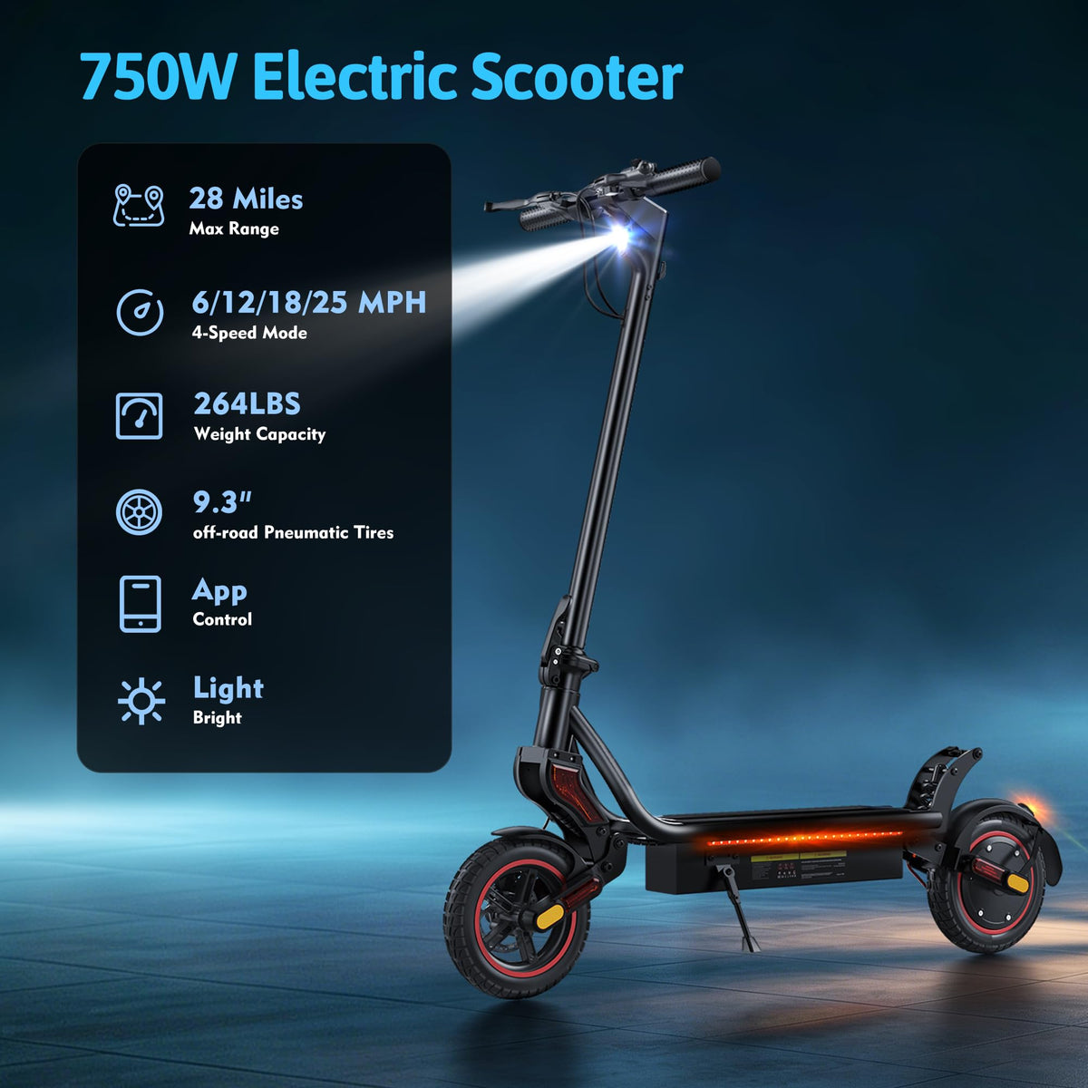 500W Electric Scooter with 10" Tires P4652