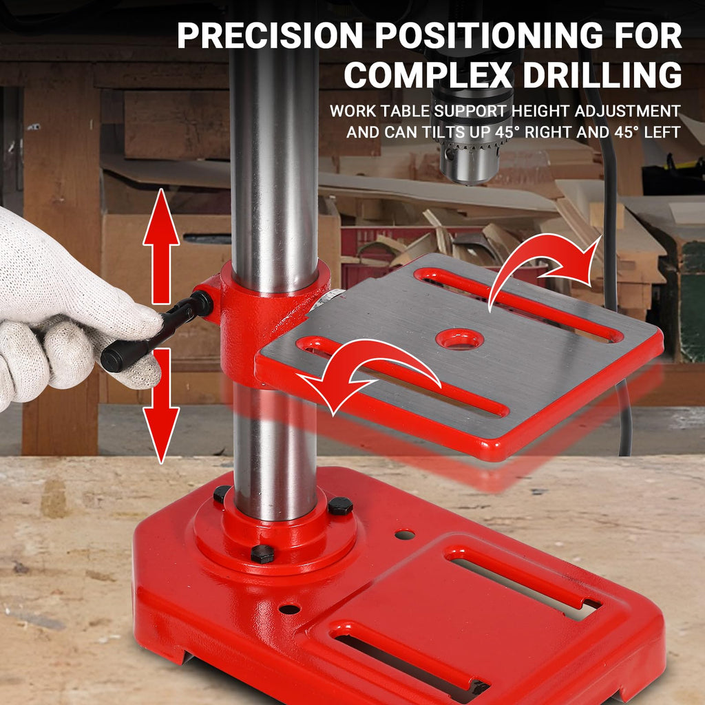 8" Benchtop Drill Press with 5 Adjustable Speeds Y214445