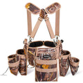 7-Piece Tool Belt Rig with 16 Pockets and Dual Hammer Loops Z9625