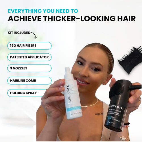 15g Hair Fiber 4 Piece Set with Application Tools Y97527