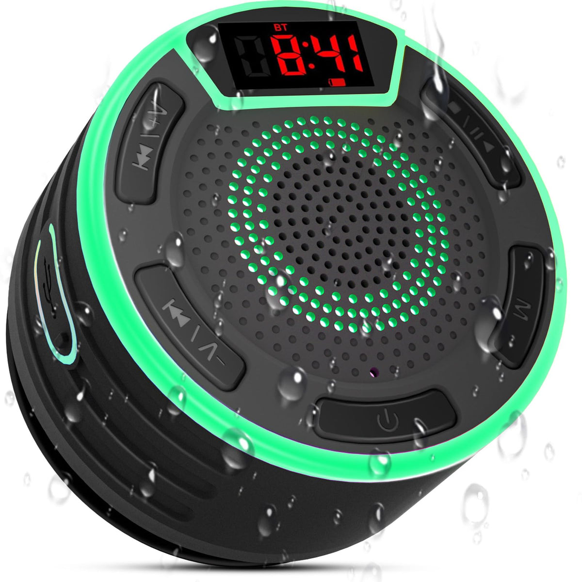 IPX7 Waterproof Portable Bluetooth Speaker with Suction Cup L2685