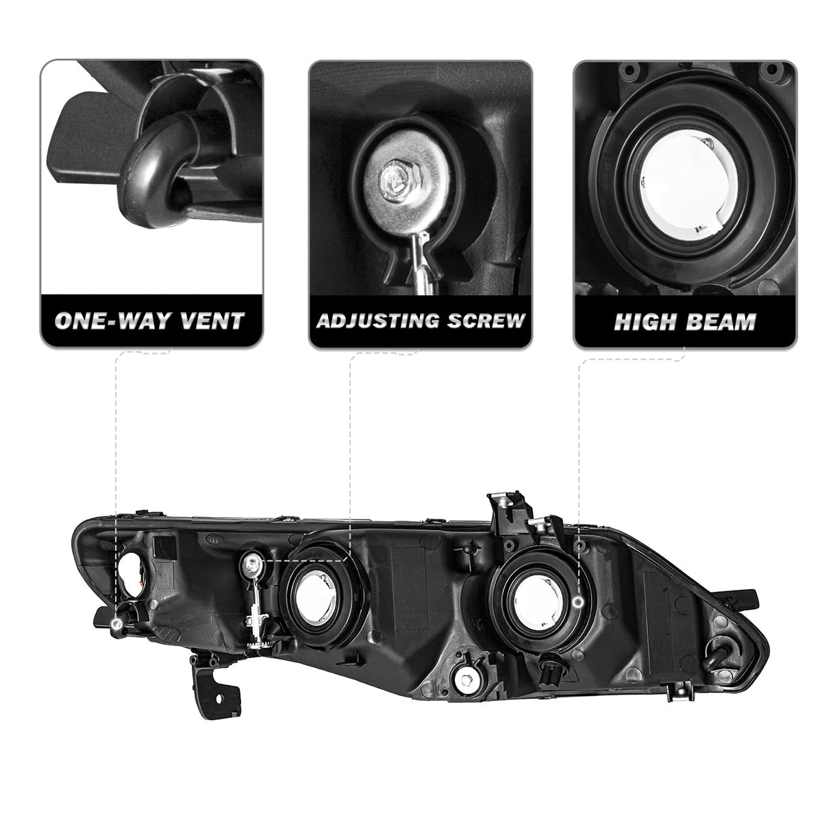 Honda Civic Sedan 4 Door Headlight Assembly P4927