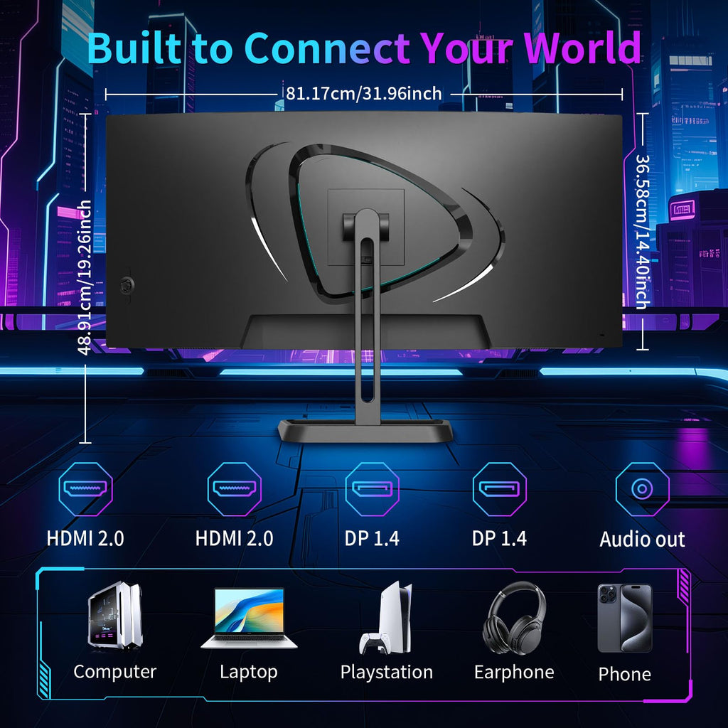 34” Curved Ultrawide Gaming Monitor 180Hz 3440×1440 M5767