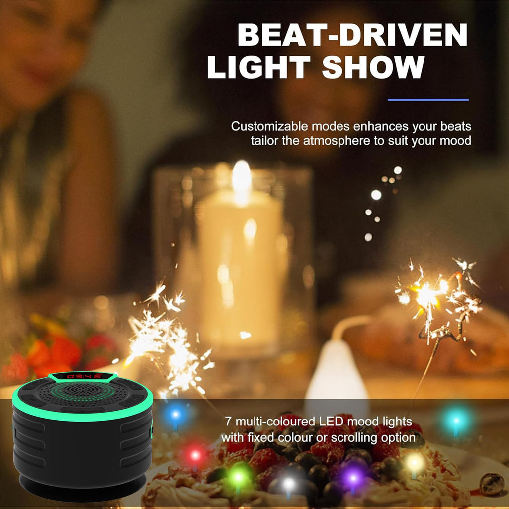 IPX7 Waterproof Portable Bluetooth Speaker with Suction Cup L2685